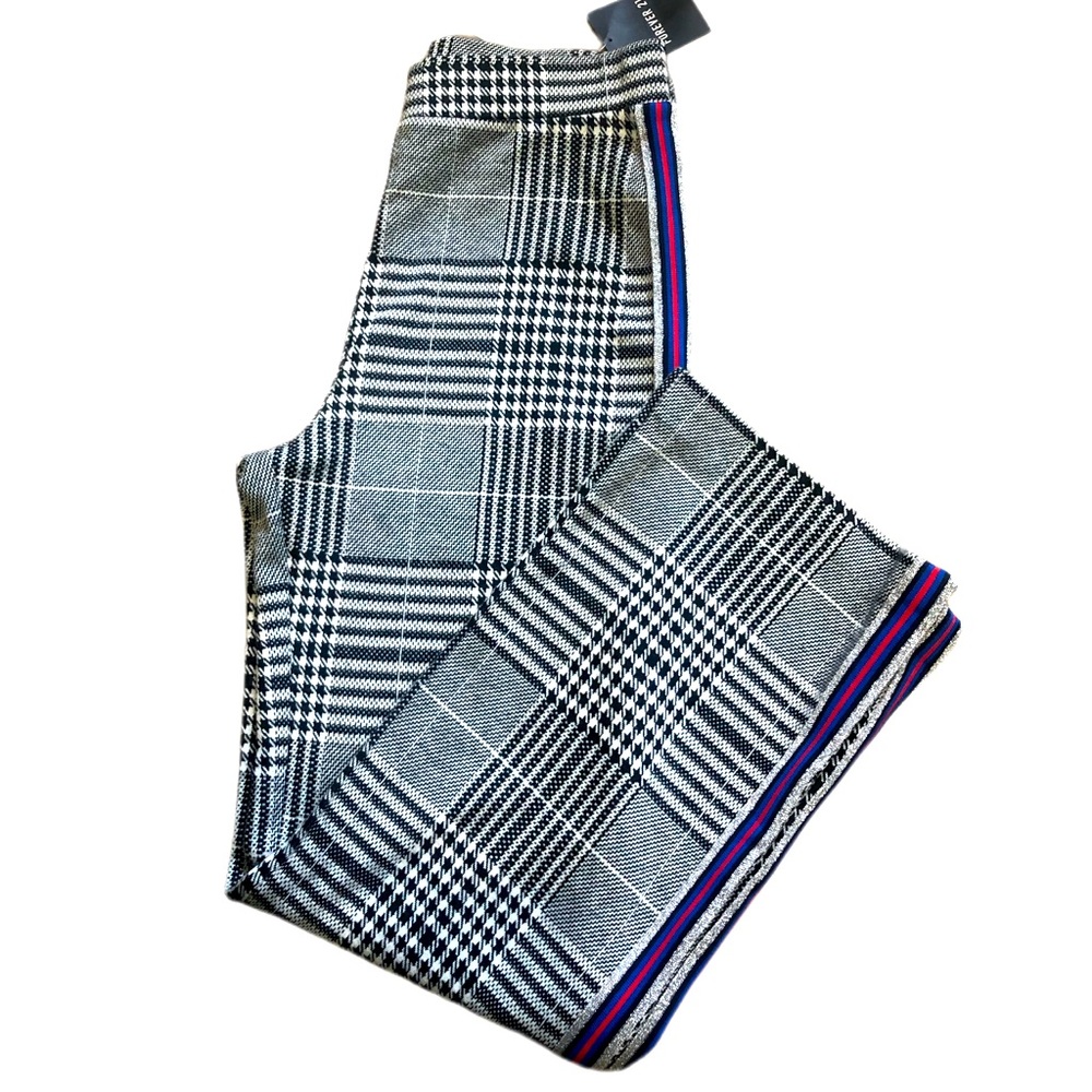 FOREVER 21 forever 21 HOUNDSTOOTH SLIM FIT SOFT PANts